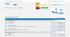 Desktop Screenshot of forum.osteopathe.com